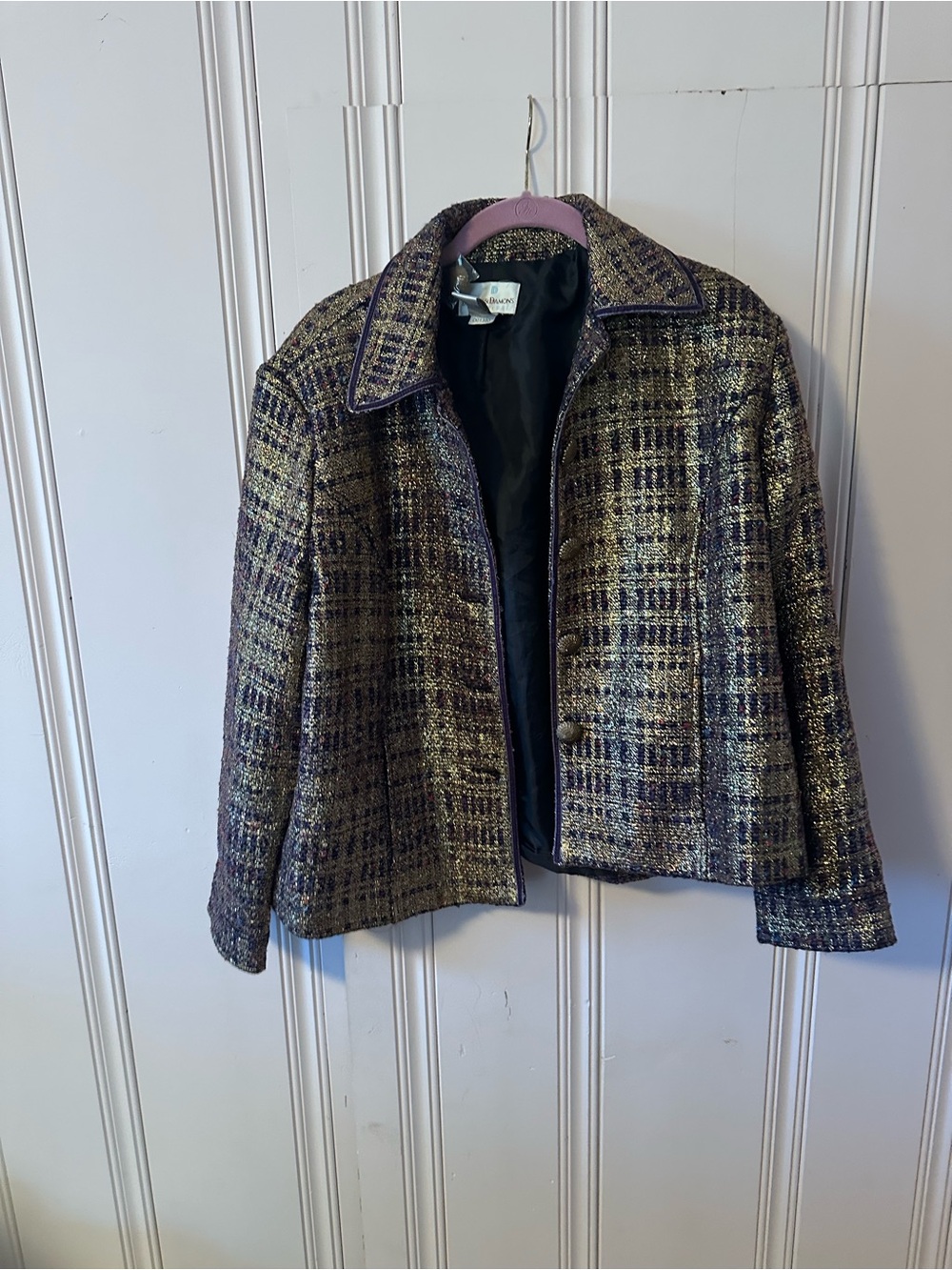 Draper and Damon casual blazer 
Metallic flecked . Never worn 
Size Pet L